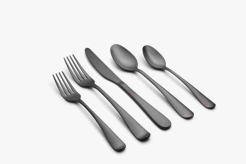 Cambridge Black 45Piece Flatware Set Rhiannon Satin - Image 3