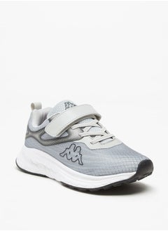 Kappa Boys' Mesh Textured Sports Shoes with Hook and Loop Closure  - Image 1
