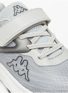 Kappa Boys' Mesh Textured Sports Shoes with Hook and Loop Closure  - Image 5