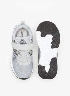 Kappa Boys' Mesh Textured Sports Shoes with Hook and Loop Closure  - Image 4