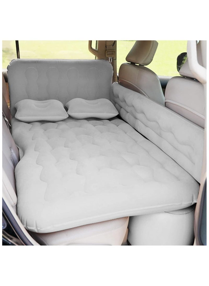 Bukela Car Air Mattress, Removable Grey Backseat Air Bed with Air-Pump, Portable Car Travel Couch with with Electric Air Pump and 2 Pillows for Travel, Hiking, Camping, Trip & Outdoor Activities - Image 3