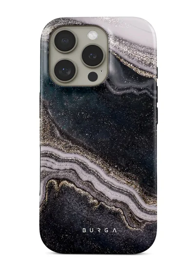 BURGA iPhone 16 Pro Max Case, 2 Piece Hard Shell + TPU Interior, Shock Absorption, All Port Accessible, Raised Bezel For Screen & Camera Protection, Never Fading HQ Print, Magic Night