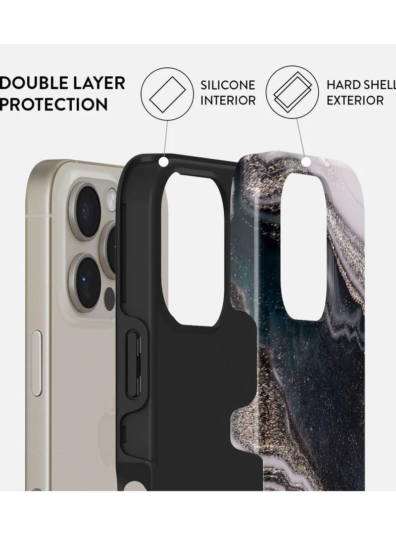 BURGA iPhone 16 Pro Max Case, 2 Piece Hard Shell + TPU Interior, Shock Absorption, All Port Accessible, Raised Bezel For Screen & Camera Protection, Never Fading HQ Print, Magic Night - Image 2