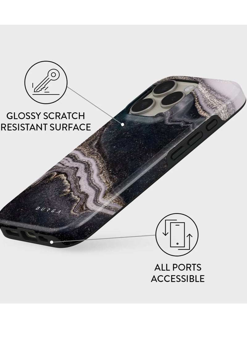 BURGA iPhone 16 Pro Max Case, 2 Piece Hard Shell + TPU Interior, Shock Absorption, All Port Accessible, Raised Bezel For Screen & Camera Protection, Never Fading HQ Print, Magic Night - Image 3
