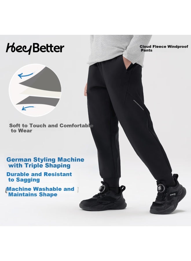 Heybetter Windproof Softshell Pants For 10°~20℃, Durable And Breathable Autumn Winter Outdoor Sports Trousers - Image 1