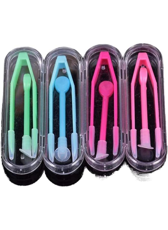 عربست ايزومسن مجموعة ادوات لاصقة محمولة للسفر مكونة من 6 قطع مع ملاقط وعصا شفط لازالة ادخال العدسات (لون عشوائي)