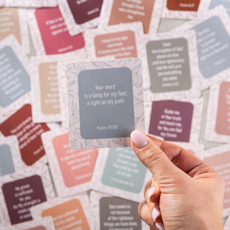DIVERSEBEE Bible Verse Cards, 60 Unique, Assorted Mini Scripture Encouragement Motivational Inspirational Prayer Cards, Christian Bible Gifts (Delicate) - Image 1