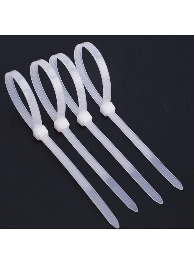 Professional Nylon Cable Ties 3x100mm - White Heavy Duty Zip Ties Pack of 100 - Industrial Strength Cable Management UAE  - Image 4