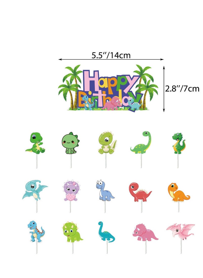 xppier 33 Pieces Dinosaur Theme Birthday Decorations for Children's Birthday Supplies  - Image 5