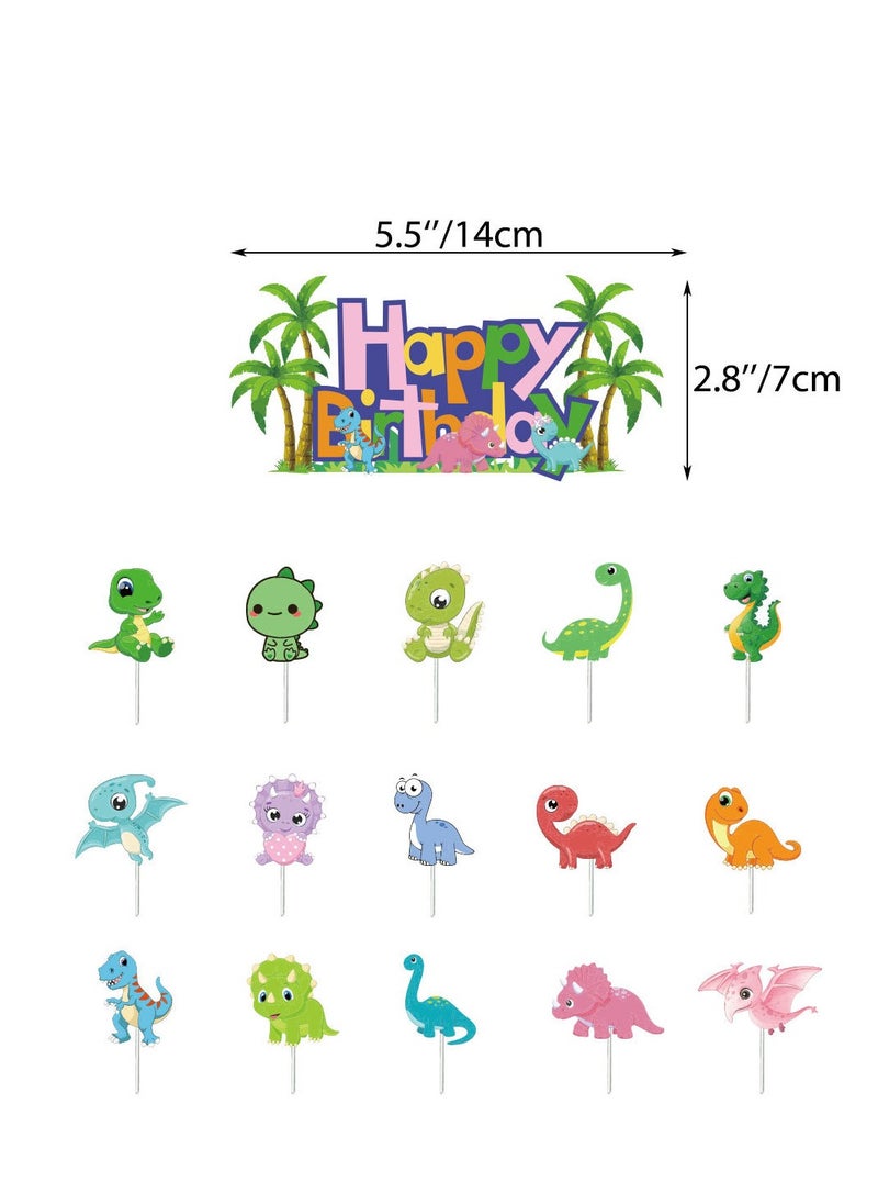 xppier 33 Pieces Dinosaur Theme Birthday Decorations for Children's Birthday Supplies  - Image 3