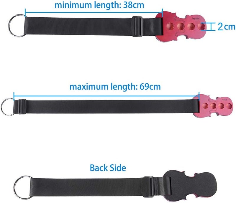 Rayzm Cello End-Pin Stopper, Solid Maple Wooden Anchor Bracket Floor Protector for Cello, Non-slip 4 Holes, Nylon Strap - Image 2