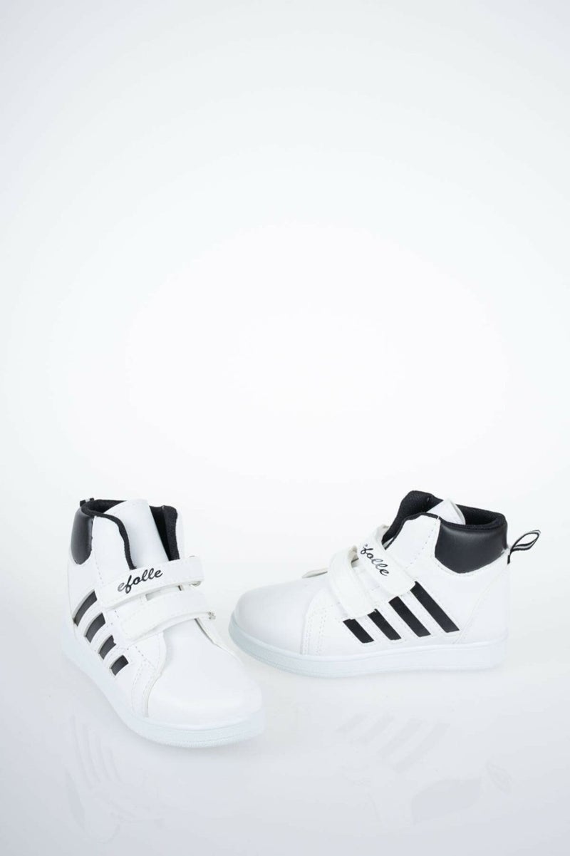 Modatalika Side Striped Sports Kids Velcro Boots - Image 1