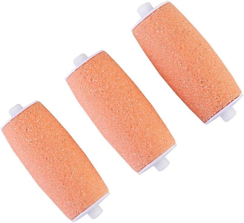 Own Harmony Extra Coarse 3 Refill Rollers Best Fit for Electric Callus Remover CR900 - Foot Care for Healthy Feet - Pedicure File Tools - Replacement 3 Pack Extra Coarse (Peach) - Image 3