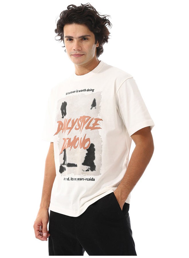 WHITE RABBIT Comfy White Summer T-Shirt - Image 2