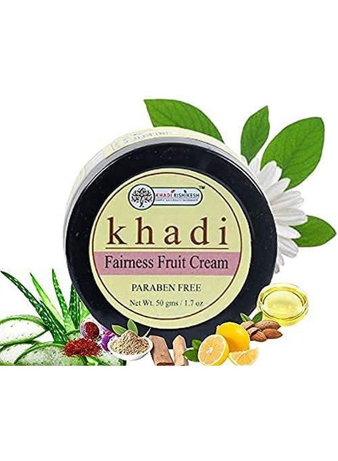 KHADI RISHIKESH Ayurvedic Fairness Fce Cream For Brightening Lightening Day Cream Lighten Dark Spots Wrinkles |Reduces Blemishes ,Protected Sun,For Women/Men | Bright, Even Toned & Glowing Skin -50Gm-Ayurvedic Fairness Cream, Brightening Day /Night Cream, Daily Face Moisturizer, Lighacne Scare Aging Reduces Blemishes ,Protected Sun-Women & Men-50Gm - Image 2