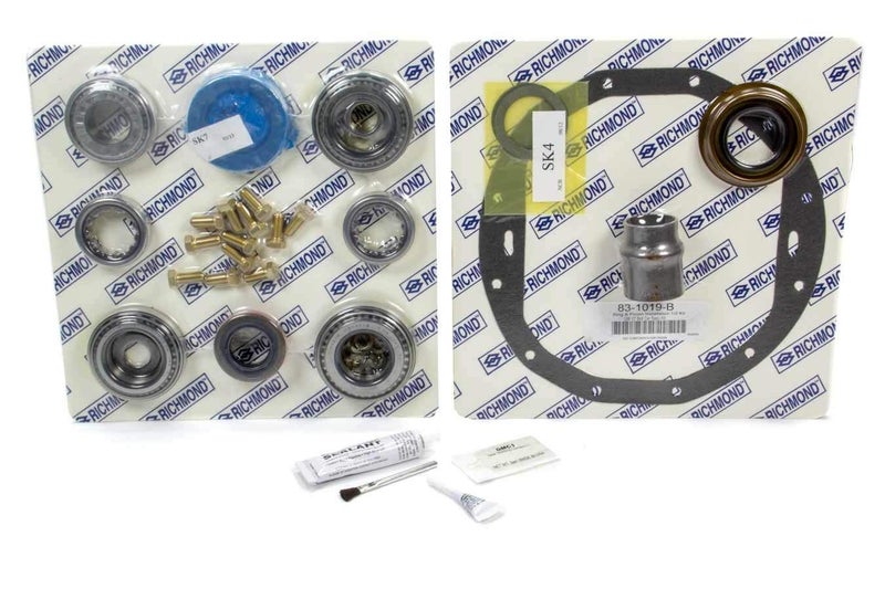 Richmond Gear Differential Installation Kit, Bearings/Crush Sleeve/Gaskets/Hardware/Seals/Shims/Thread Locker, 8.875 in, GM 12-Bolt, Kit - Image 1
