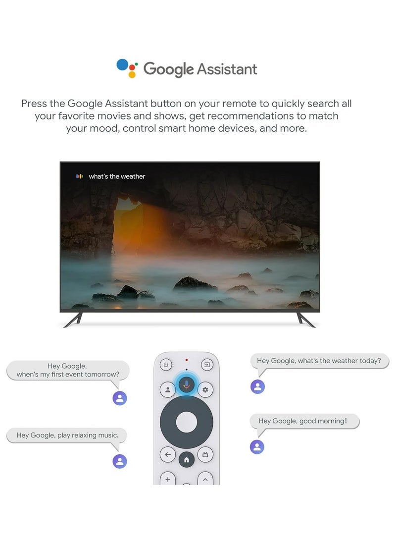 ONN - Google TV 4K UHD Streaming Box with Remote Control – 4K Resolution, Voice Search, Streaming Access, Google Assistant, HDMI Connectivity - Image 1