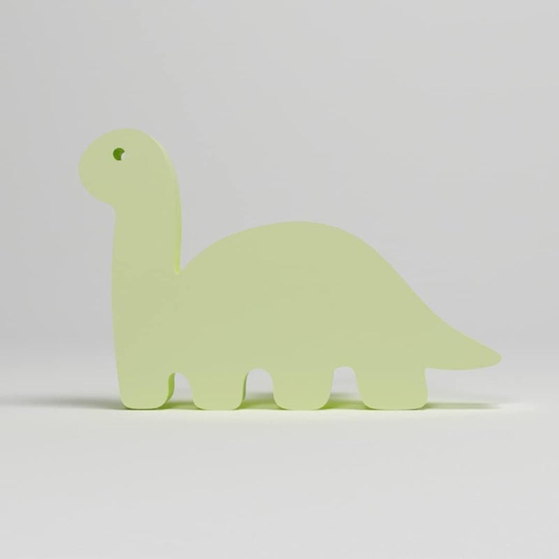 FLY FROG Dinosaur-Themed MDF Wood Knobs for Kids' Rooms, Wardrobes, Doors, and Cabinets – Set of 2 Drawer Handles (Dinosaur-Light Green) - Image 5