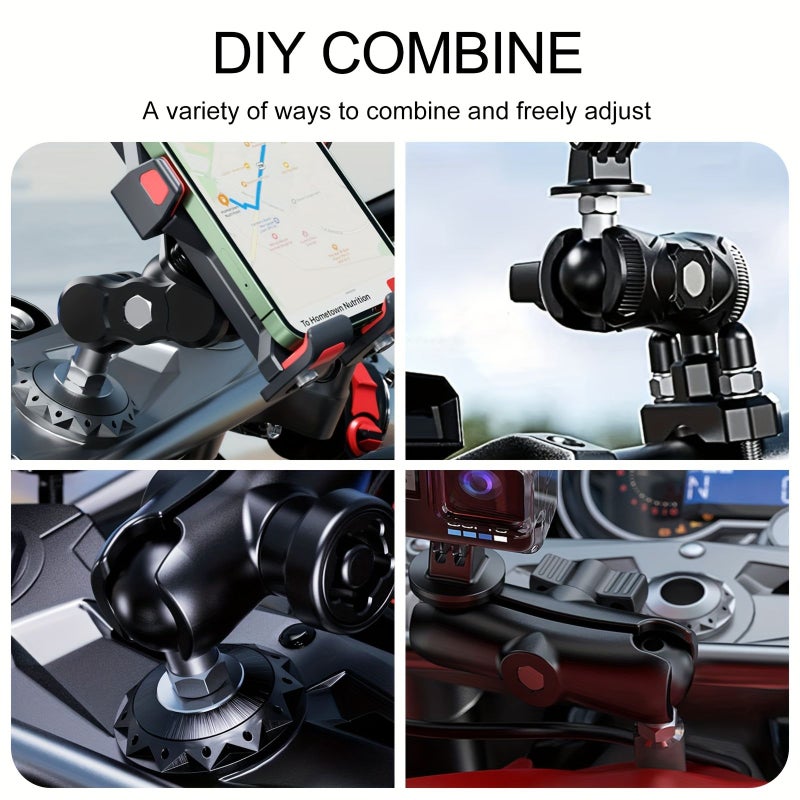 1 Inch Ball Head Base With M6X1 0Mm Screw Tail Compatible For RAM Mounts B Size Clamp Arm Black - Image 2