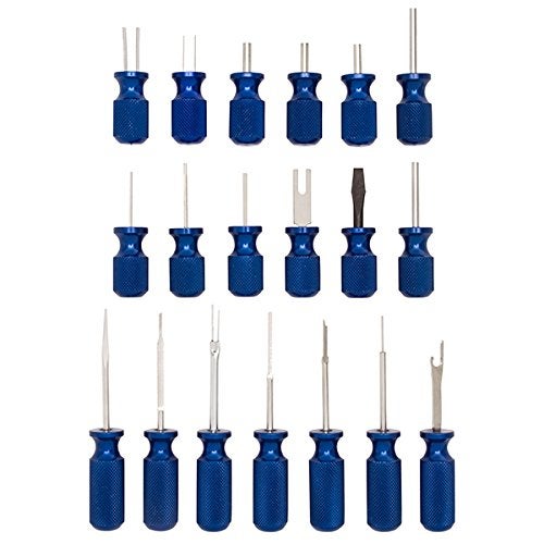 Steelman 19-Piece Master Terminal Tool Kit for Auto Techs, Removes Terminal Block Wires Without Damage, Includes: Tube, Flat, Fork Blade, Single Pin, Sheathing Ripper, & Others - Image 2