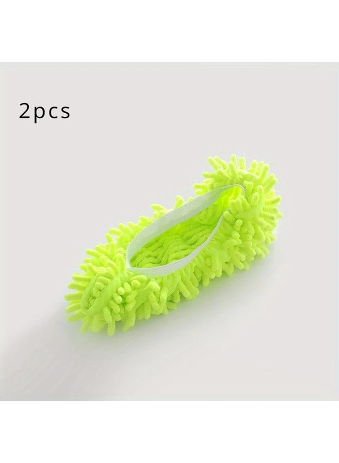 Pink Heavy Duty Reusable Mop Shoe Covers Non Slip Washable For Hardwood Tile Floors - Image 3