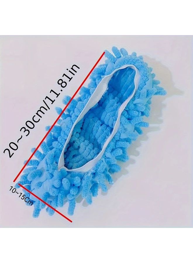 Pink Heavy Duty Reusable Mop Shoe Covers Non Slip Washable For Hardwood Tile Floors - Image 2