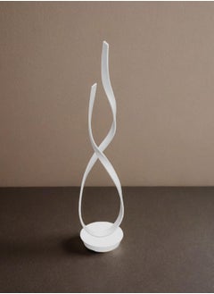 HOCC Modern Twisted LED Floor Lamp Painted White  - Image 2
