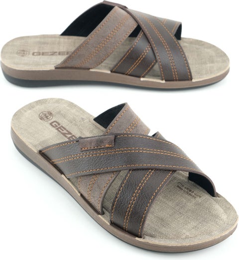 Summer Men's Artificial Leather Comfortable Sole Daily Slippers