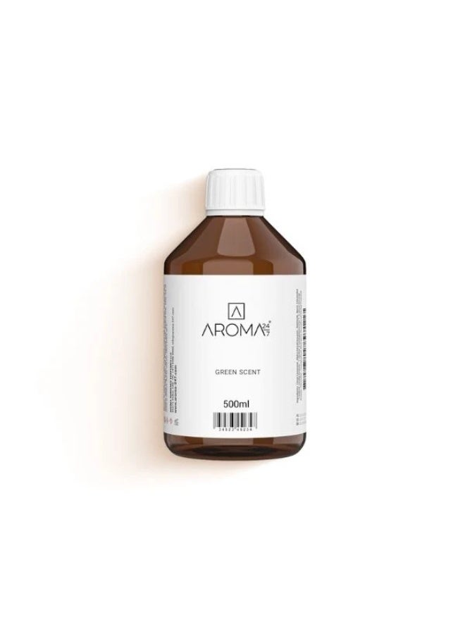Aroma Oil for Waterless Scent Diffusers | 500ml Refill Bottle | Green Herbal Floral Scent