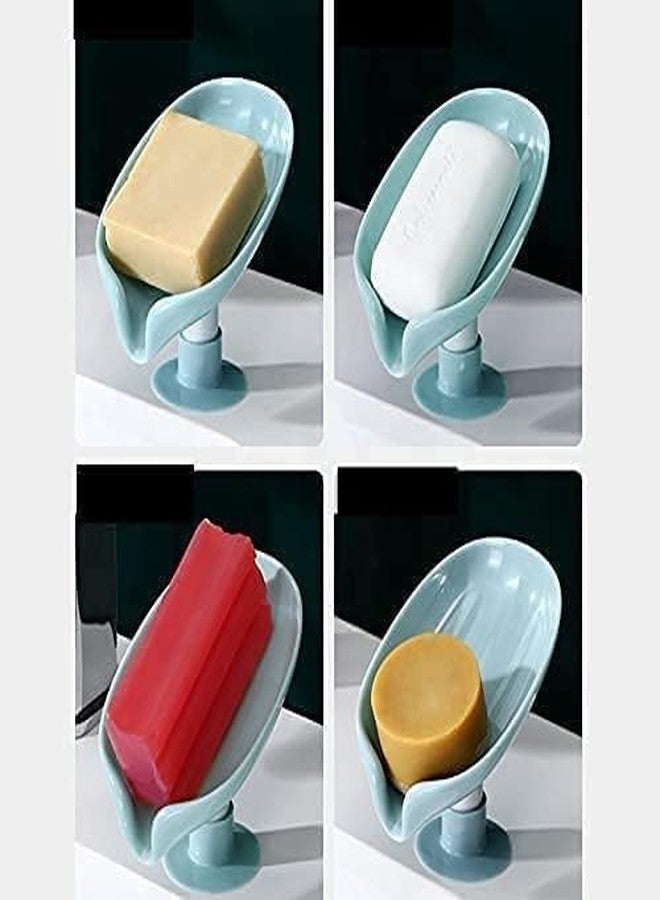 SHULABH CREATIVE صينية حامل صابون الحمام مزودة بمصرف شفط، للتثبيت على الحائط - Image 5