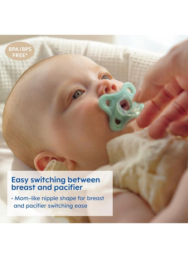 MAM MAM Comfort Pacifiers, Newborn Pacifiers (2 Pack) 3-6 Months, Best Pacifier for Breastfed Babies, Girl Silicone  - Image 5