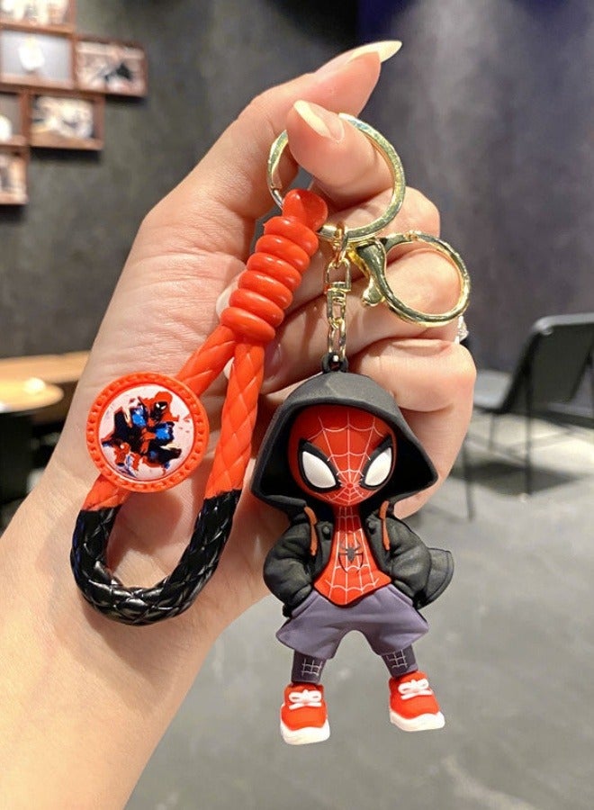 حبل جلدي أسود ناعم من المطاط على شكل حقيبة دمية قلادة - Image 1