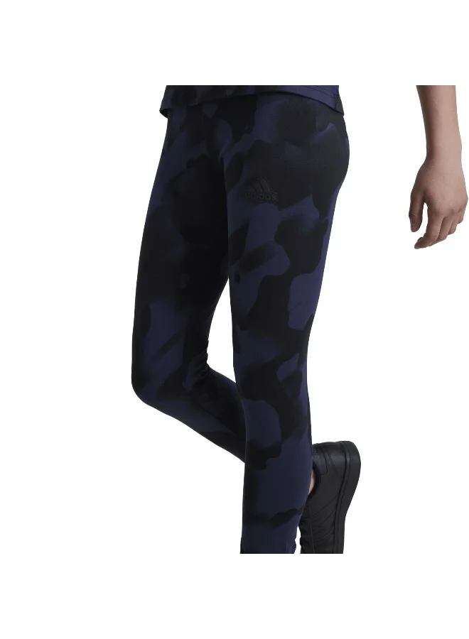 Adidas Jg Fi Aop7/8 Le Black Training Tights 7-8Y