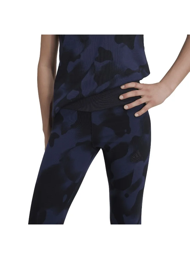 Adidas Jg Fi Aop7/8 Le Black Training Tights 7-8Y
