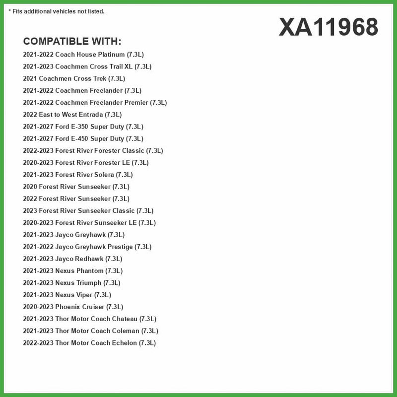 ECOGARD XA11968 Premium Engine Air Filter Fits 20212025 Ford E450 Super Duty E350 Super Duty 20212022 Coach House Platinum 20212023 Coachmen Cross Trail XL 2021 Cross Trek - Image 3