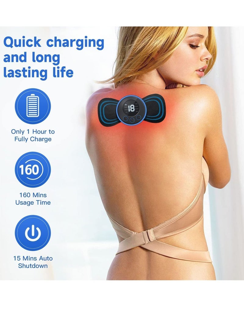 Generic - Body Massager,Wireless Portable Neck Massager with 8 Modes and 19 Strength Levels Rechargeable Pain Relief EMS Massage Machine for Shoulder,Arms,Legs - Image 1