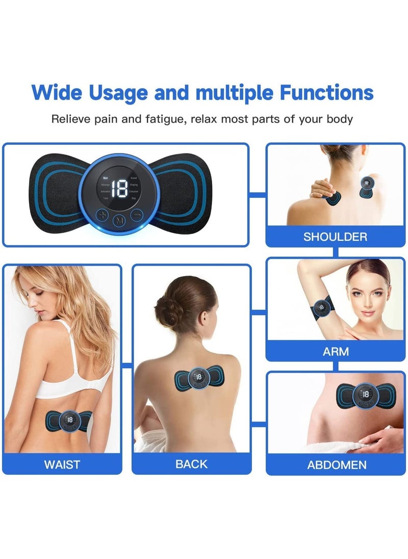 Generic - Body Massager,Wireless Portable Neck Massager with 8 Modes and 19 Strength Levels Rechargeable Pain Relief EMS Massage Machine for Shoulder,Arms,Legs - Image 1