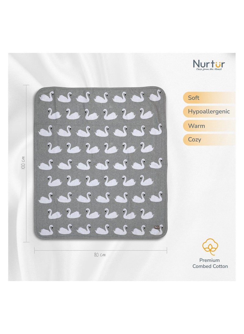 Nurtur Soft Baby Blankets for Boys & Girls - Blankets Unisex for Baby. 100% Combed Cotton - Image 2