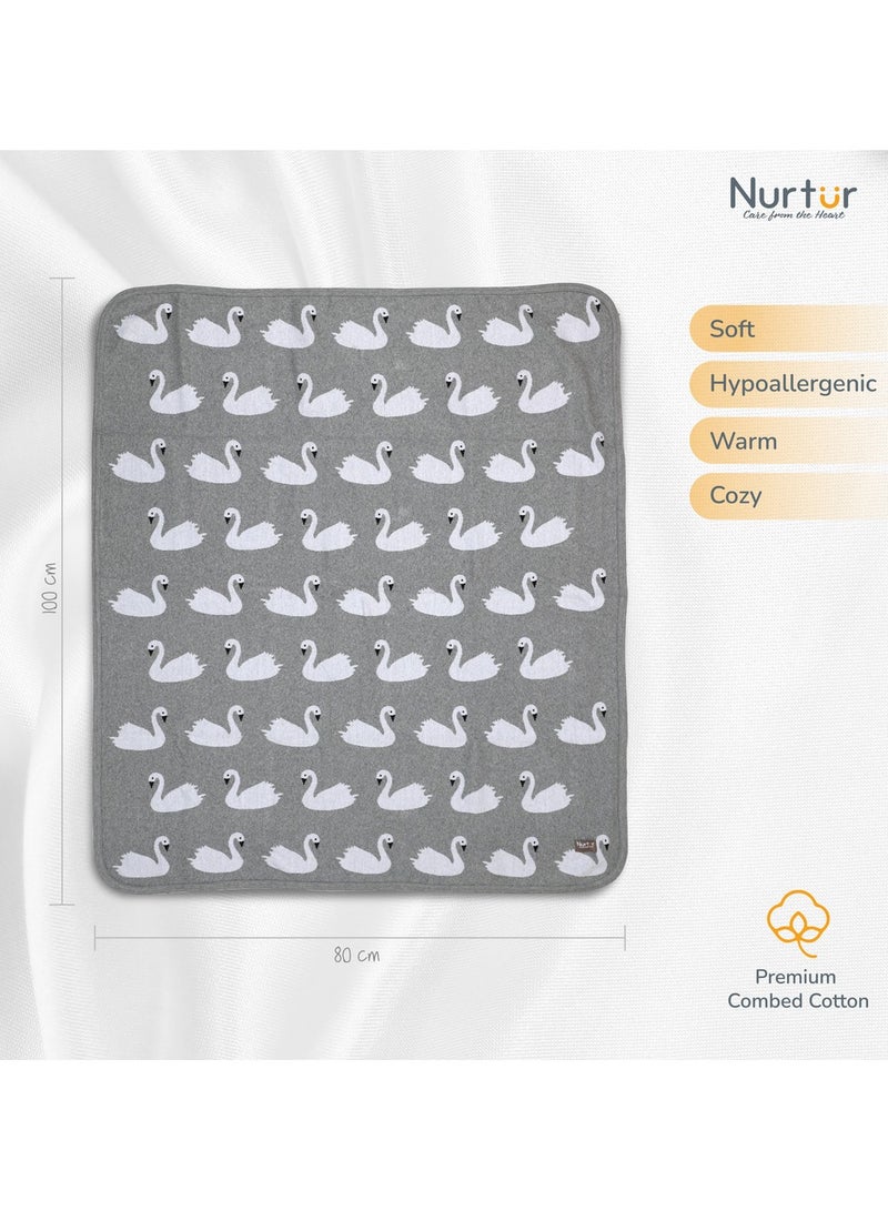 Nurtur Soft Baby Blankets for Boys & Girls - Blankets Unisex for Baby. 100% Combed Cotton - Image 1