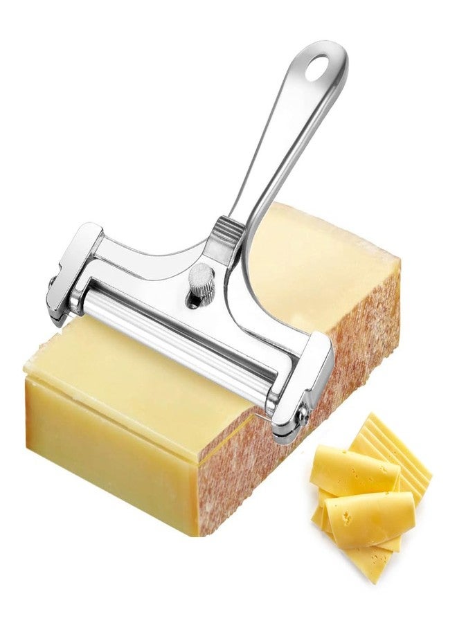 Yindeful Cheese Slicer with Stainless Steel Wire - Adjustable Hand Held Cheese Cutter- Premium Cheese Shaver for Mozzarella, Cheddar, Gruyere - Cheese Cutter with Wire - Image 1