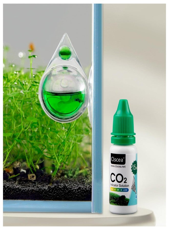 Clscea Aquarium CO2 Acrylic Drop Checker CO2 Indicator (Tear Drop & 15ml) - Image 1