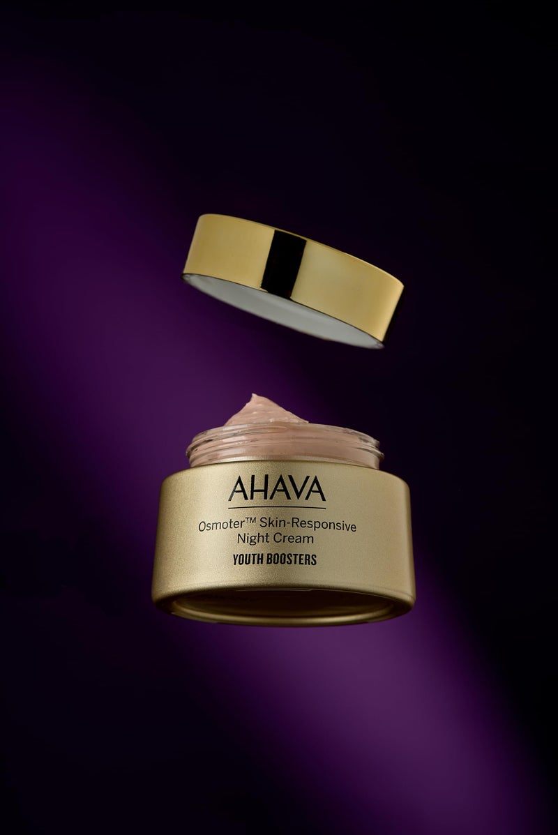 AHAVA Osmoter Skin-Responsive Night Cream - With the patented Smartium technology, re-sets the look of skin during night with intense activity & boosts skin renewal for enhanced luminosity, 1.7 Fl.Oz - Image 4