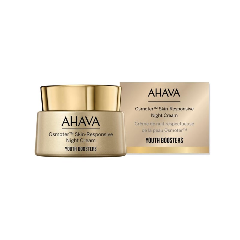 AHAVA Osmoter Skin-Responsive Night Cream - With the patented Smartium technology, re-sets the look of skin during night with intense activity & boosts skin renewal for enhanced luminosity, 1.7 Fl.Oz - Image 2