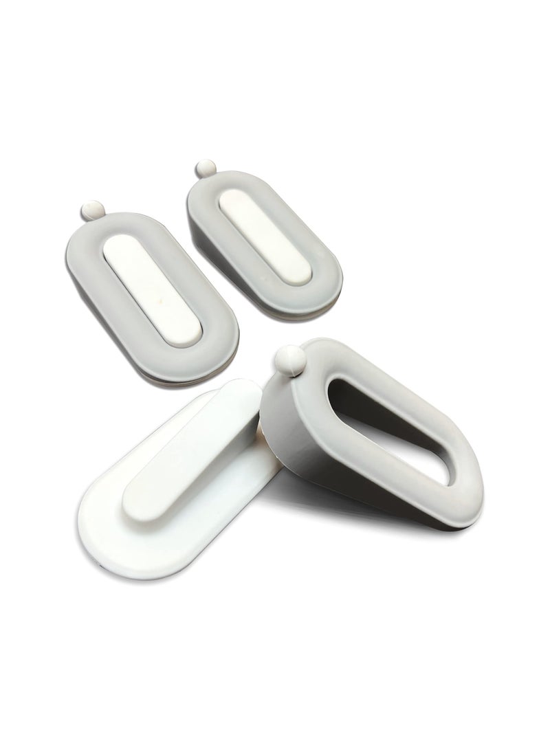 Heavy-Duty Rubber Door Stoppers - Security Wedge for Carpet, Concrete, and Tile - Durable Linoleum Wood Design - Aesthetic Office and Home Accessories (Pack of 3) - Image 1