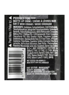Black Radiance Black Radiance, Perfect Tone, Matte Lip Crème, 5417 Mod Cougar, 0.17 fl oz (5.1 ml)  - Image 2