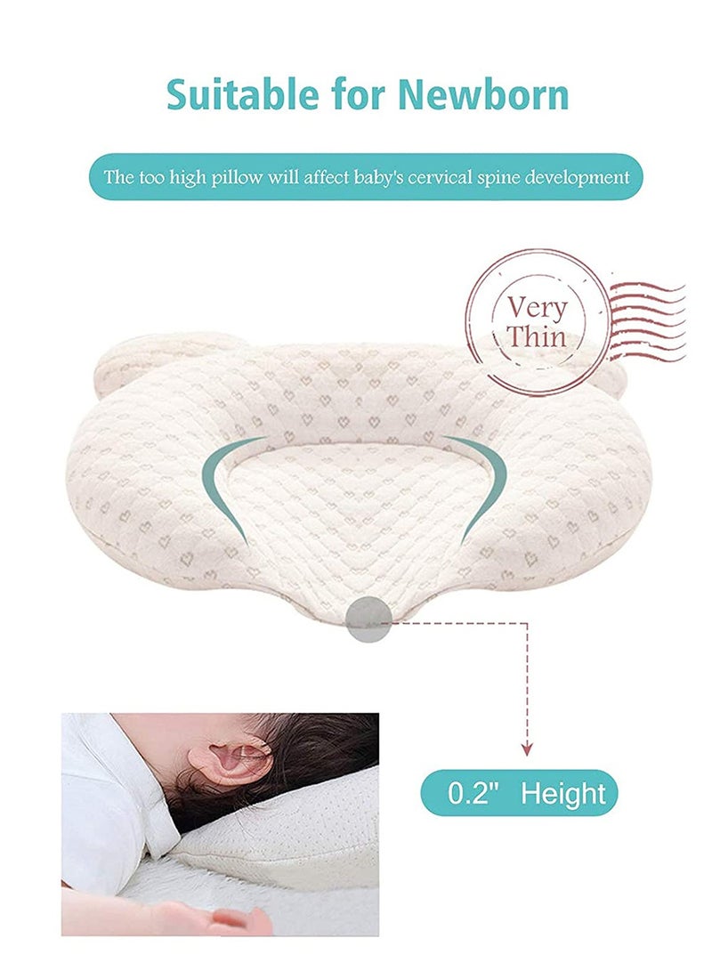 ZONEY ZONEY Baby Pillow, Infant Support Head Pillows Soft Baby Nursery Pillows Unisex Newborn Head Shaping Pillow Support Head Sleep Pillows for 0-12 months  - Image 4
