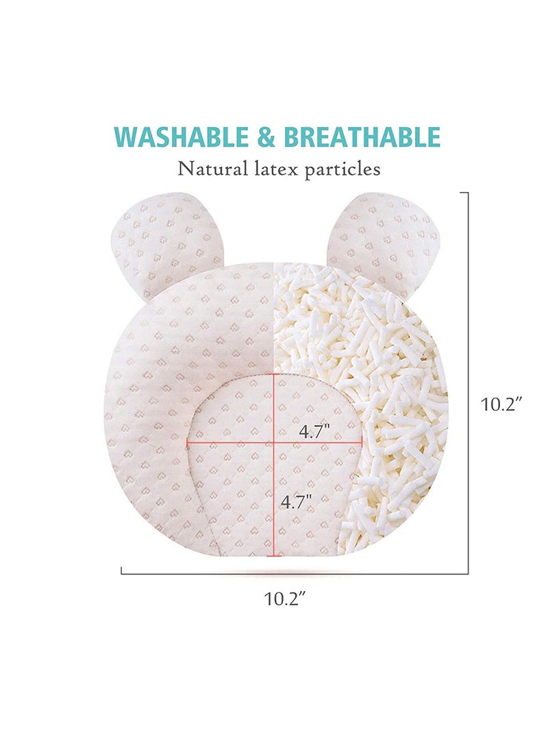 ZONEY ZONEY Baby Pillow, Infant Support Head Pillows Soft Baby Nursery Pillows Unisex Newborn Head Shaping Pillow Support Head Sleep Pillows for 0-12 months  - Image 3