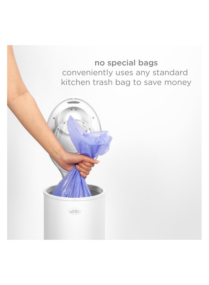 يبي أوبي - سطل الحفاضات باللون الأبيض - Image 4