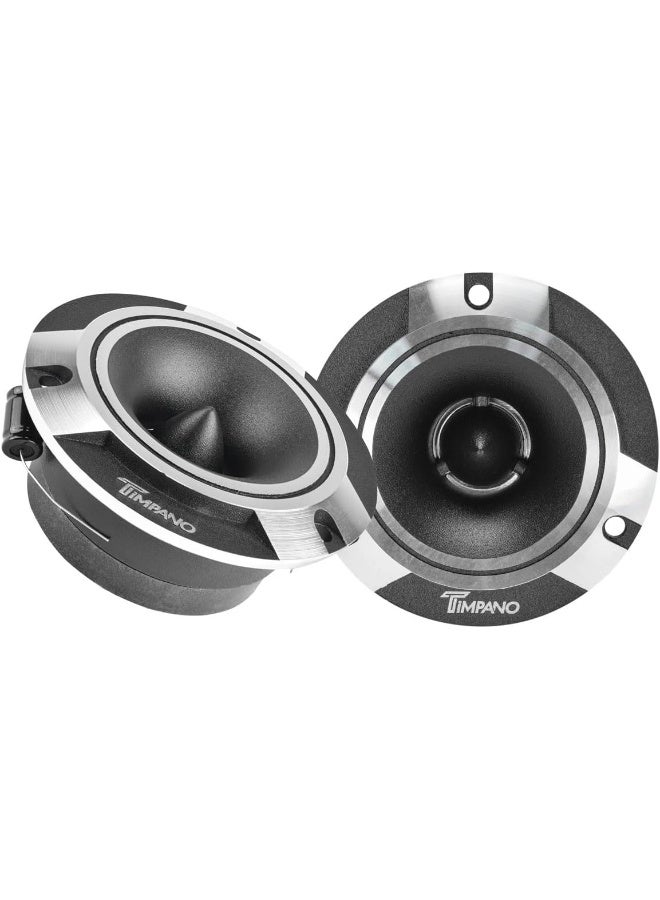 Timpano 2 x TPT-ST2 4" Super Loud Tweeters Silver Titanium Bullet 480 Watts - Image 1