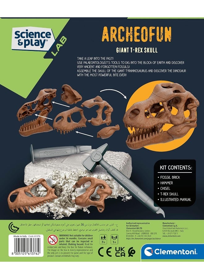 Clementoni Science & Play Archeo T-Rex Giant Skull  - Image 3